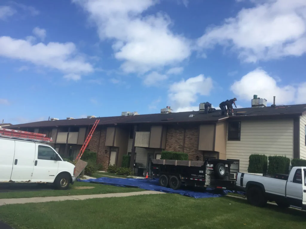 Roof repair by Top Tier Roofing and Siding